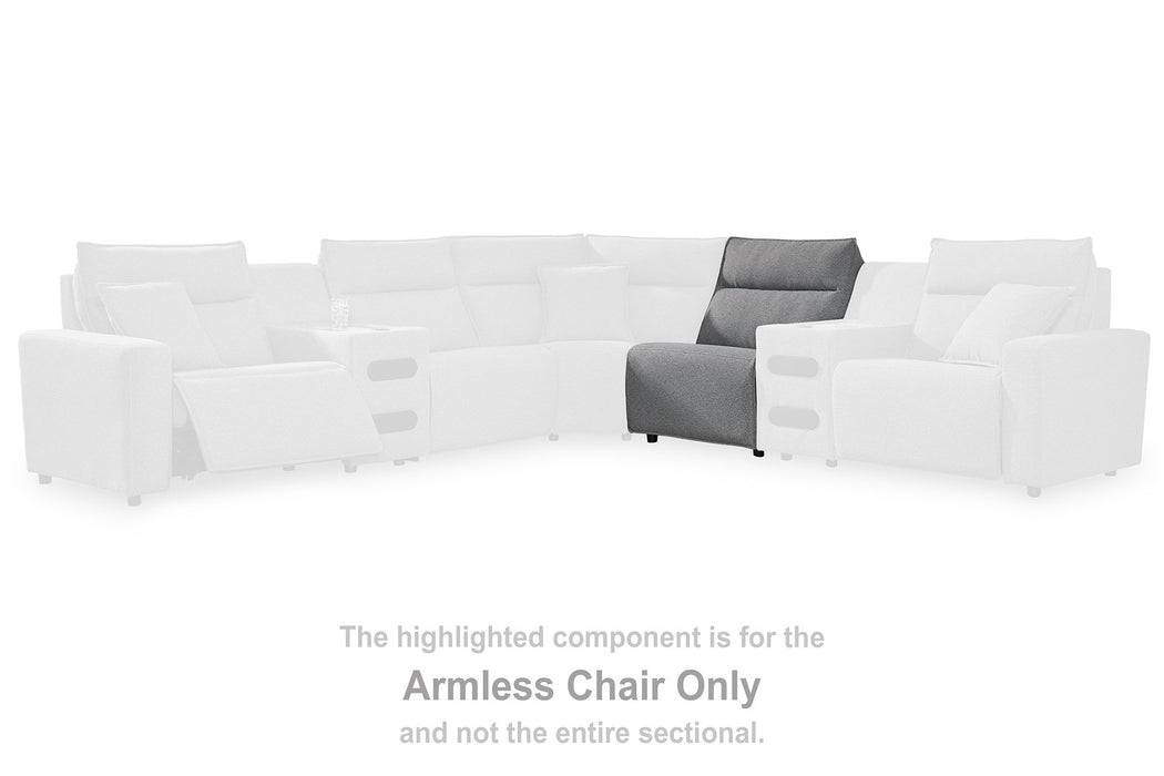 Modmax Reclining Sectional with Console - Vida Furniture (Laredo,TX)