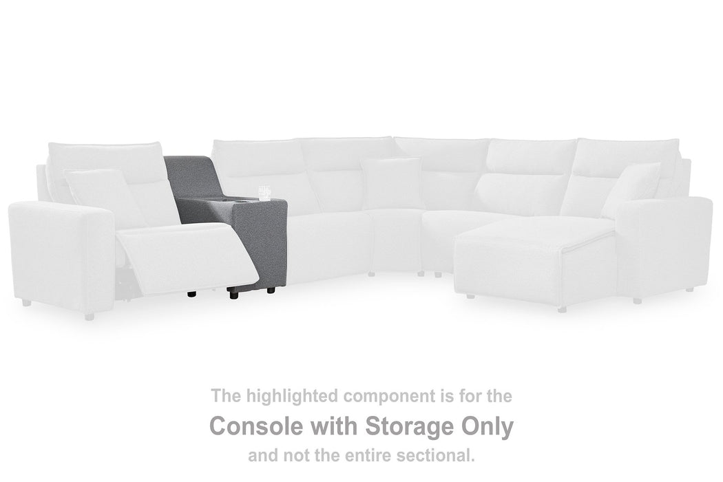 Modmax Reclining Sectional with Console - Vida Furniture (Laredo,TX)