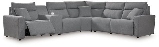 Modmax Reclining Sectional with Console - Vida Furniture (Laredo,TX)