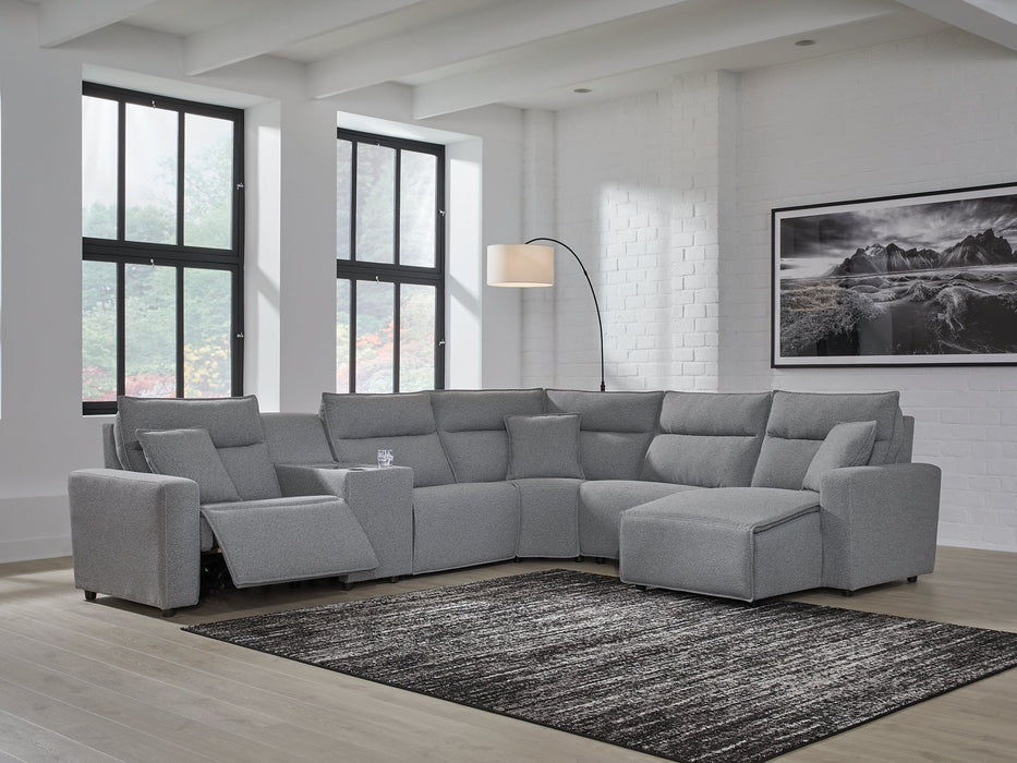 Modmax Power Reclining Sectional with Chaise - Vida Furniture (Laredo,TX)