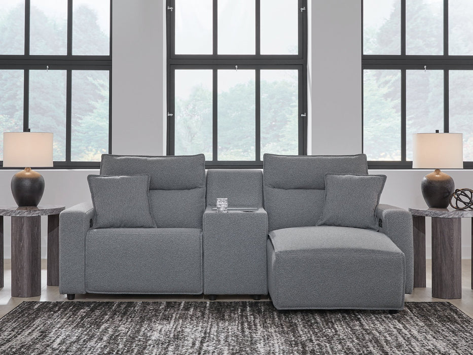 Modmax Power Reclining Sectional with Chaise - Vida Furniture (Laredo,TX)