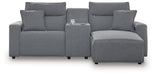 Modmax Power Reclining Sectional with Chaise - Vida Furniture (Laredo,TX)