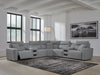 Modmax Power Reclining Sectional with Chaise - Vida Furniture (Laredo,TX)
