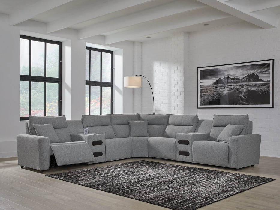 Modmax Power Reclining Sectional with Chaise - Vida Furniture (Laredo,TX)