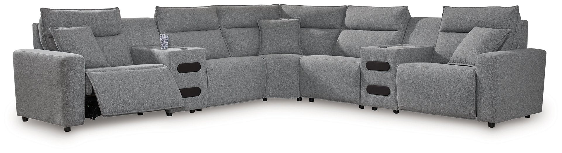 Modmax Power Reclining Sectional with Chaise - Vida Furniture (Laredo,TX)