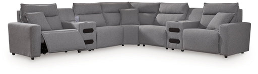 Modmax II Power Reclining Sectional with Audio Consoles - Vida Furniture (Laredo,TX)