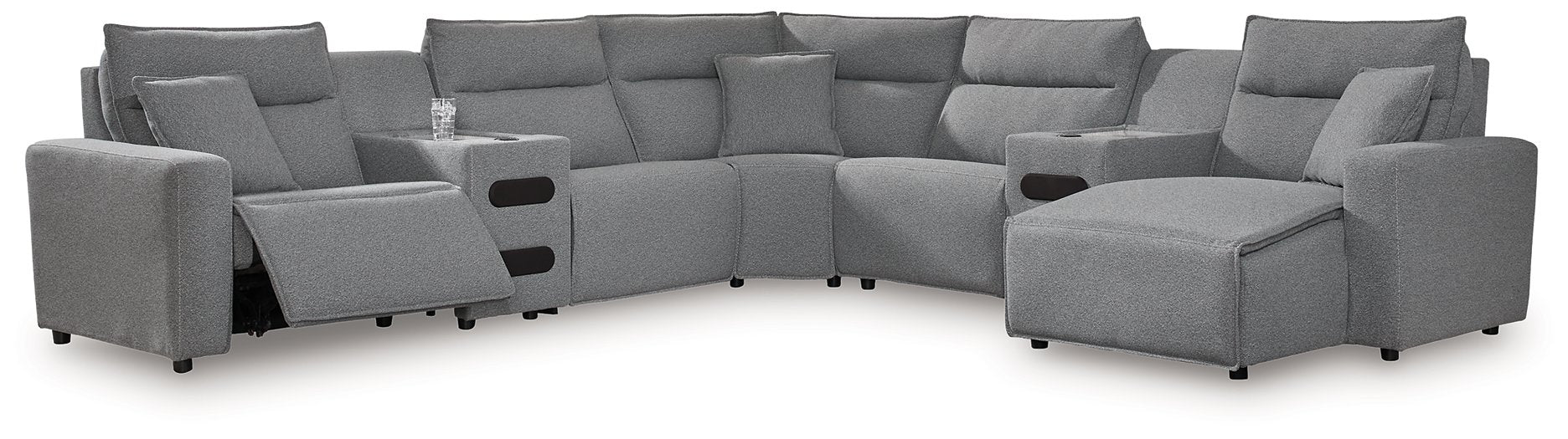 Modmax Power Reclining Sectional with Chaise - Vida Furniture (Laredo,TX)