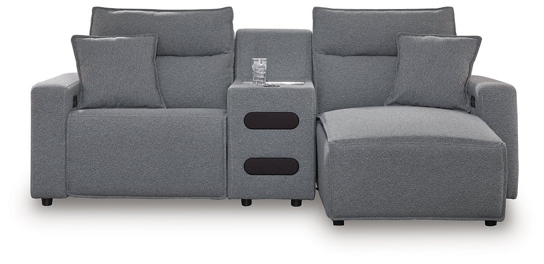 Modmax Power Reclining Sectional with Chaise - Vida Furniture (Laredo,TX)