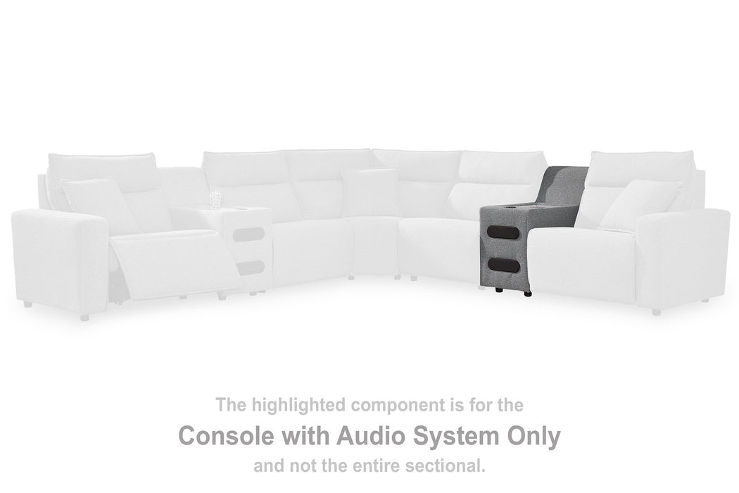 Modmax Reclining Sectional with Audio Console - Vida Furniture (Laredo,TX)