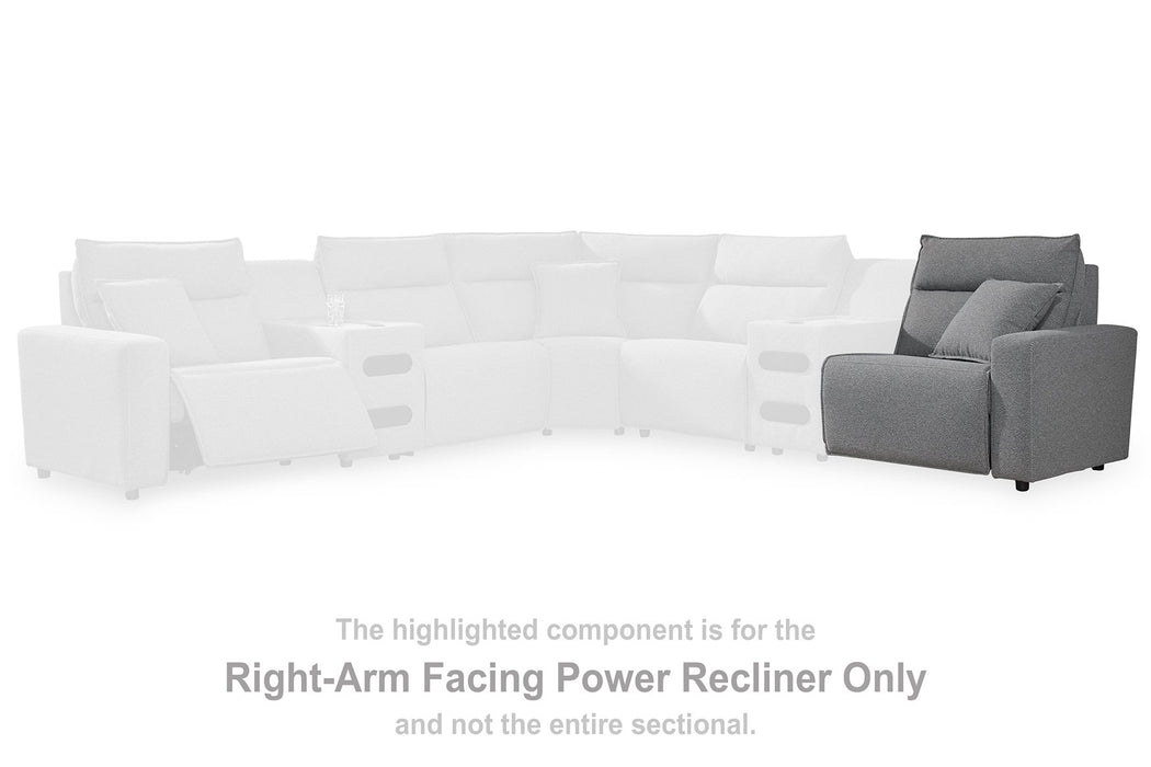 Modmax Reclining Sectional with Audio Console - Vida Furniture (Laredo,TX)