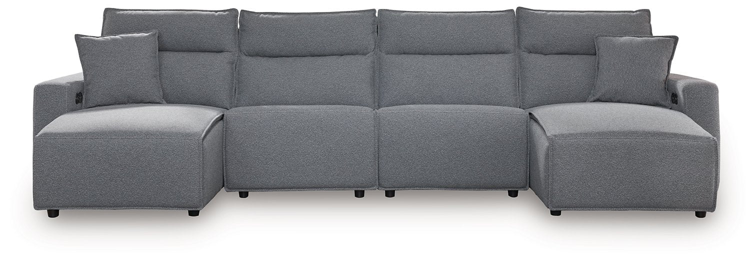 Modmax Power Reclining Sectional with Chaise - Vida Furniture (Laredo,TX)
