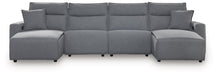 Modmax Power Reclining Sectional with Chaise - Vida Furniture (Laredo,TX)