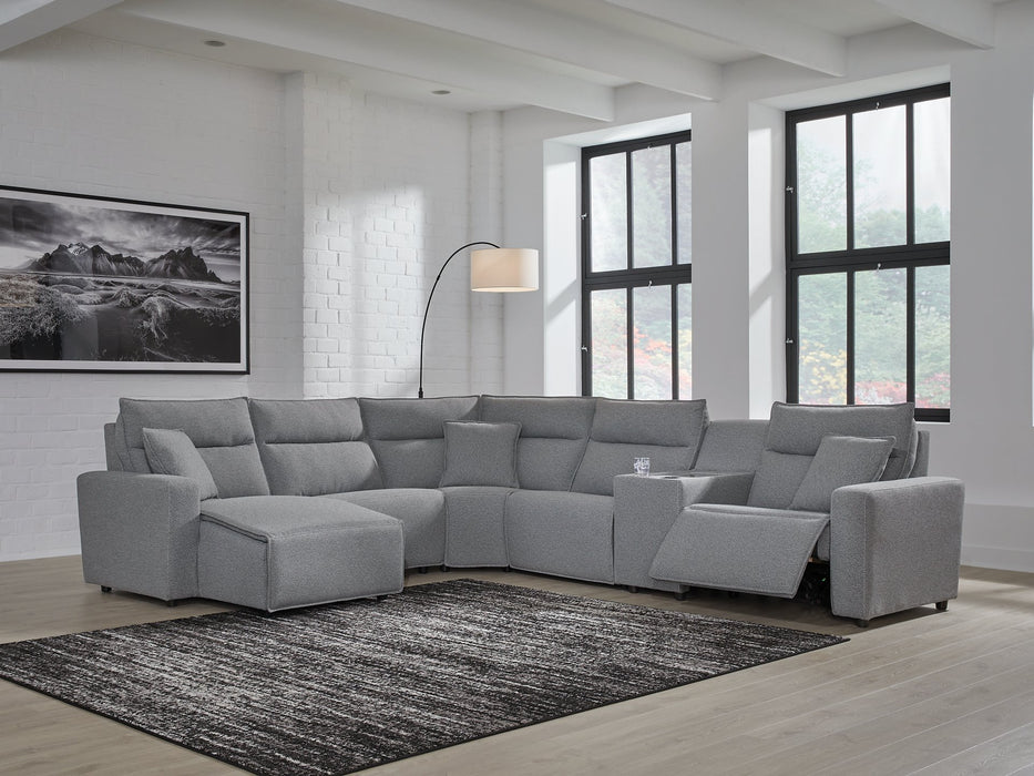 Modmax Power Reclining Sectional with Chaise - Vida Furniture (Laredo,TX)