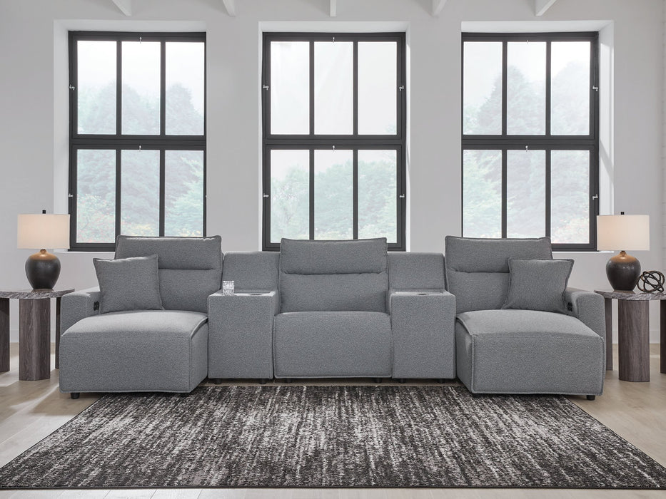 Modmax Power Reclining Sectional with Chaise - Vida Furniture (Laredo,TX)