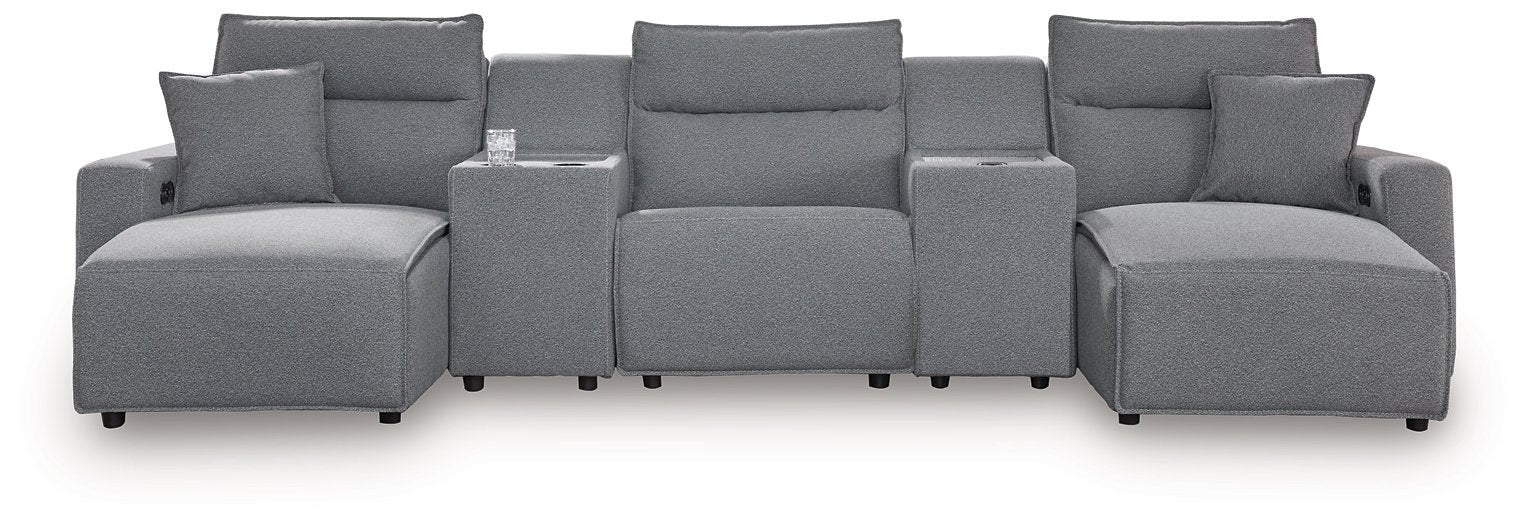 Modmax Power Reclining Sectional with Chaise - Vida Furniture (Laredo,TX)