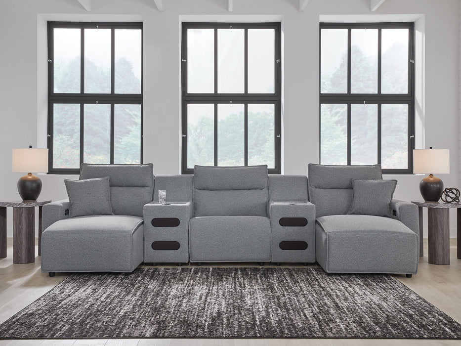 Modmax Power Reclining Sectional with Chaise - Vida Furniture (Laredo,TX)