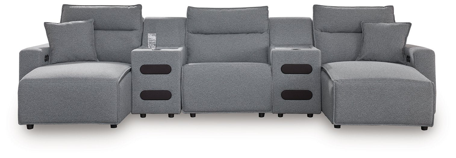 Modmax Power Reclining Sectional with Chaise - Vida Furniture (Laredo,TX)