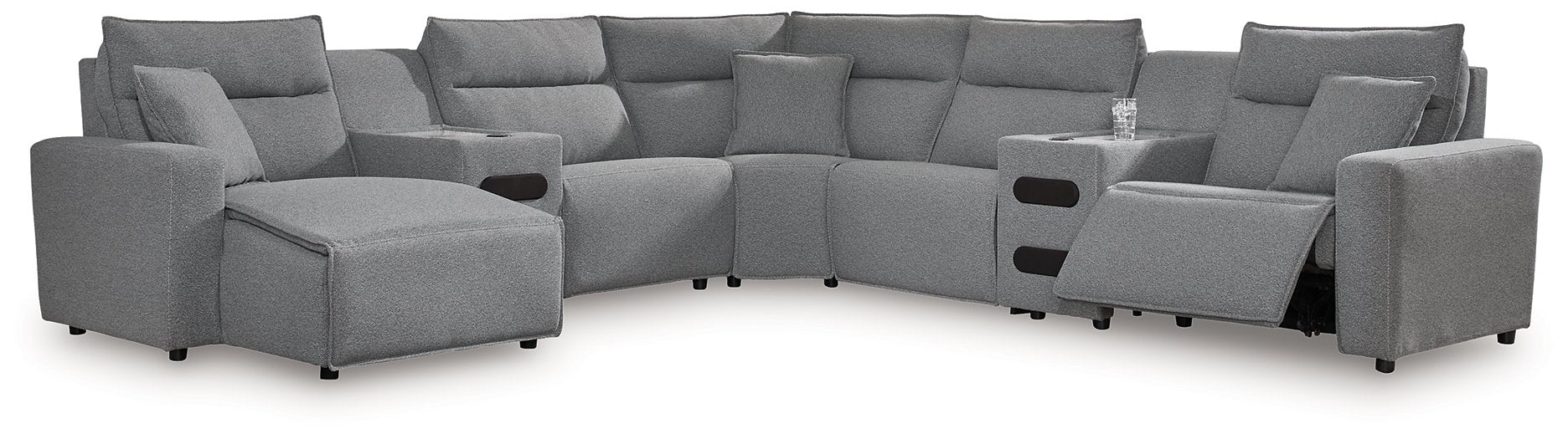 Modmax Power Reclining Sectional with Chaise - Vida Furniture (Laredo,TX)