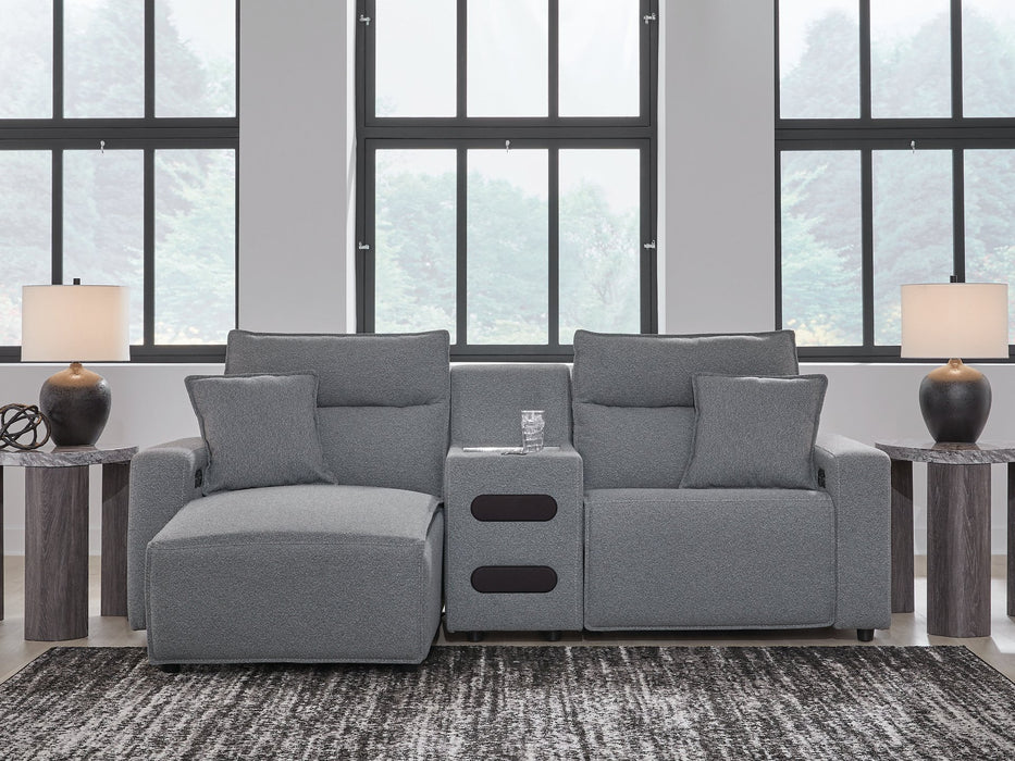 Modmax Power Reclining Sectional with Chaise - Vida Furniture (Laredo,TX)