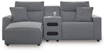 Modmax Power Reclining Sectional with Chaise - Vida Furniture (Laredo,TX)