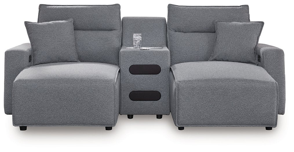 Modmax Power Reclining Sectional with Chaise - Vida Furniture (Laredo,TX)