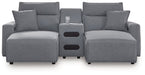 Modmax Power Reclining Sectional with Chaise - Vida Furniture (Laredo,TX)