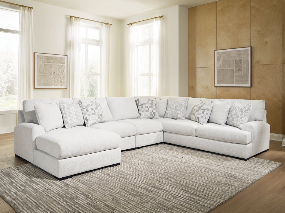 Misty-Lakes Sectional with Chaise - Vida Furniture (Laredo,TX)