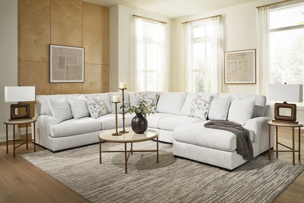 Misty-Lakes Sectional with Chaise - Vida Furniture (Laredo,TX)