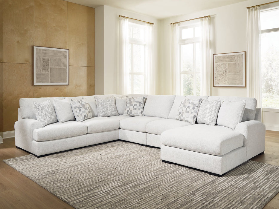 Misty-Lakes Sectional with Chaise - Vida Furniture (Laredo,TX)
