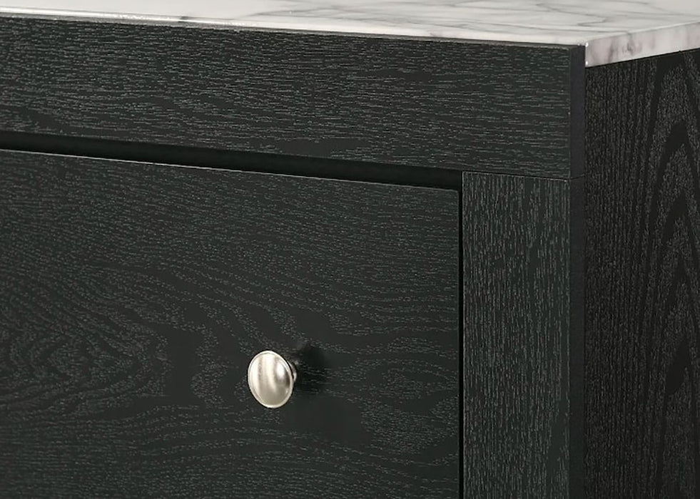 Crown Mark Furniture Cadence 6 Drawer Dresser in Black - Vida Furniture (Laredo,TX)