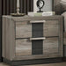 Crown Mark Furniture Rangley 2 Drawer Nightstand in Brown - Vida Furniture (Laredo,TX)