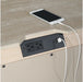 Elements International Arcadia Nightstand in Grey - Vida Furniture (Laredo,TX)