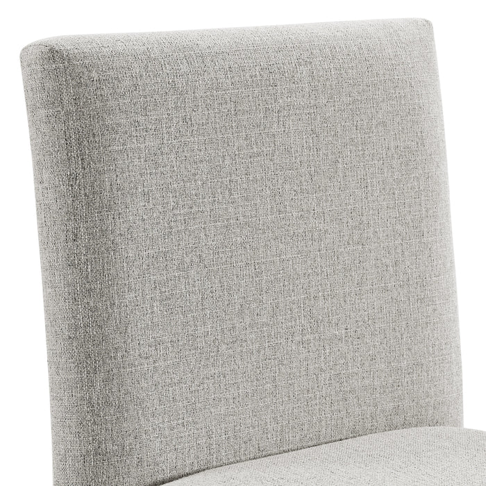Seneca Counter Side Chair with Grey Fabric in Brown (2 Per Carton)