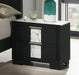 Crown Mark Furniture Rangley 2 Drawer Nightstand in Black - Vida Furniture (Laredo,TX)