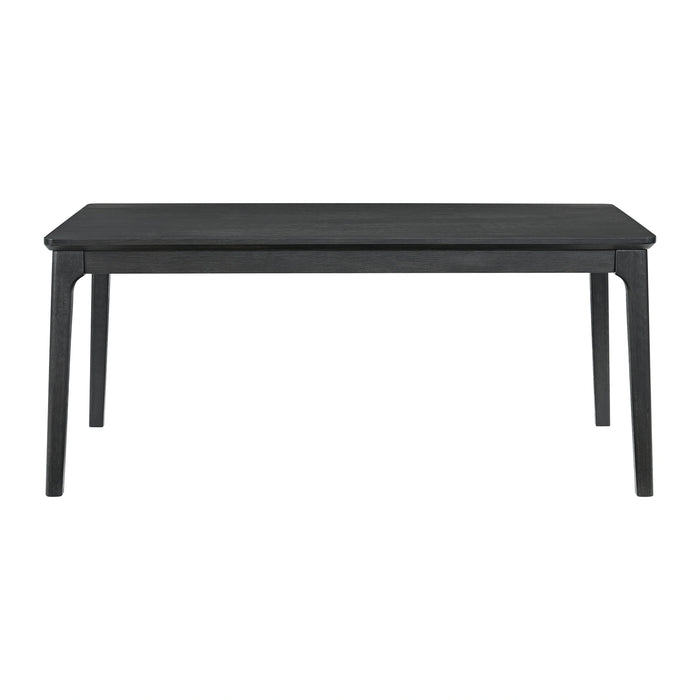 Garcia 6PC Dining Set with Table, 4 Chairs, and Bench in Black