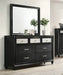 Crown Mark Furniture Lila 7 Drawer Dresser in Black - Vida Furniture (Laredo,TX)