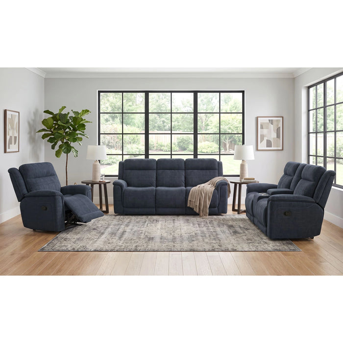 Striker Living Room Set in Bristol Cobalt