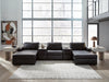 Modmax II Double Chaise Sectional with Audio Consoles - Vida Furniture (Laredo,TX)
