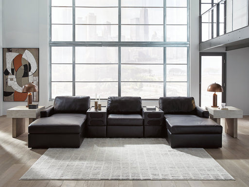 Modmax II Double Chaise Sectional with Audio Consoles - Vida Furniture (Laredo,TX)