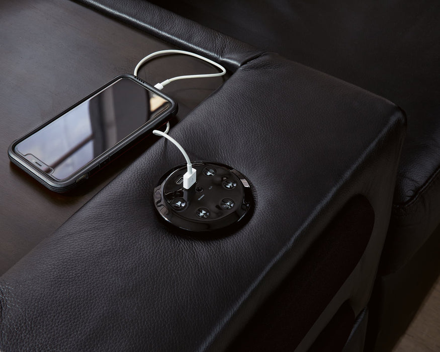 Modmax II Sectional with Chaise and Audio Consoles - Vida Furniture (Laredo,TX)