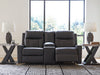 Mackmenville Reclining Loveseat with Console - Vida Furniture (Laredo,TX)