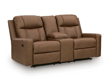 Mackmenville Reclining Loveseat with Console - Vida Furniture (Laredo,TX)