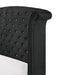 Crown Mark Furniture Lucinda Queen Upholstered Panel Bed in Black B9265-Q - Vida Furniture (Laredo,TX)