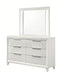Crown Mark Furniture Cressida 6 Drawer Dresser in White - Vida Furniture (Laredo,TX)