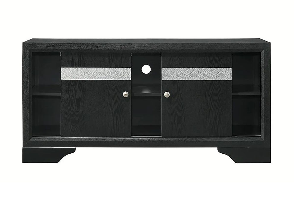 Crown Mark Furniture Regata TV Stand in Black - Vida Furniture (Laredo,TX)