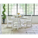 Elements International Britton Mary Dining Table in White - Vida Furniture (Laredo,TX)