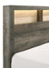Crown Mark Furniture Rhett King Platform Bed in Gray - Vida Furniture (Laredo,TX)