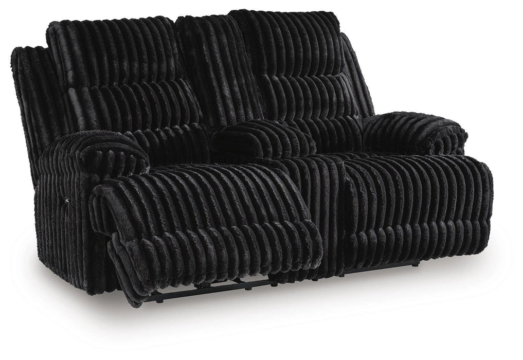 Rhine Falls Reclining Loveseat with Console