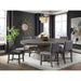 Elements International Collins Dining Table in Weathered Gray - Vida Furniture (Laredo,TX)