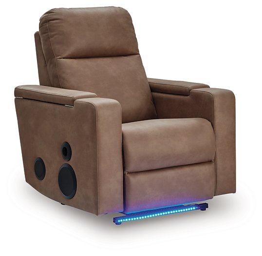 Lorrenton Power Glider Recliner with Audio System - Vida Furniture (Laredo,TX)